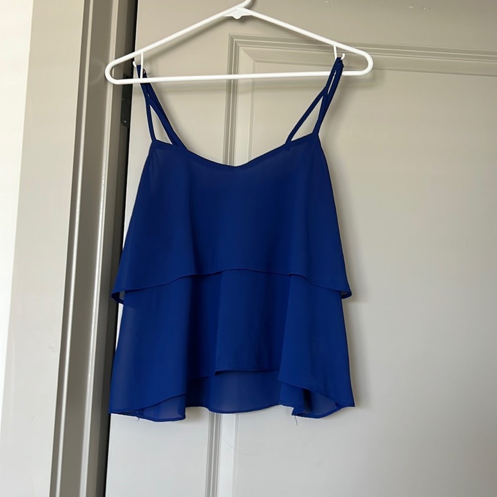 Royal blue spaghetti strap tank